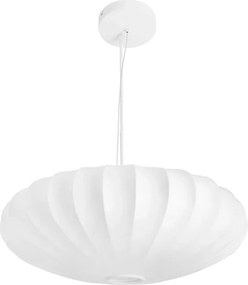 Pendente Tecido E Metal Branco 80X30cm Balloon