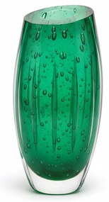 Vaso Murano Elche P  Verde Esmeralda