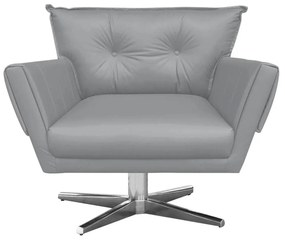KIT 01 NAMORADEIRA E 01 POLTRONA GIRATOR - Cinza