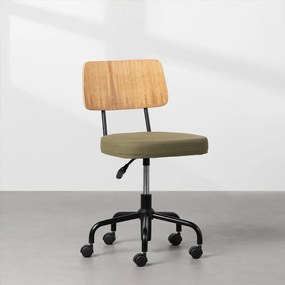 Cadeira de Escritório Cult Freijó/Verde Musgo - Cadeira de Escritório Cult – Freijó/Verde Musgo