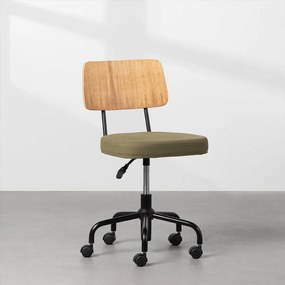 Cadeira de Escritório Cult – Freijó/Verde Musgo