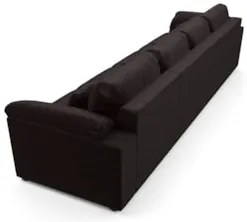 Sofá Retrátil 5 Lugares Para Sala 414cm Dijon Couro Bordô S07 - Mpozen