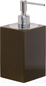 Porta Sabonete Líquido Davos Resina Marrom Esverdeado - Cromado  Cromado