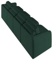 Sofá Cama Casal para Sala 316cm Polska Z08 Veludo Verde - Mpozenato