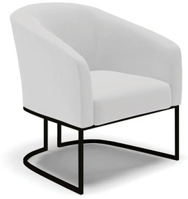 Sofá Namoradeira e 2 Poltronas Base Industrial Preto Stella Linho D03 - D'Rossi - A05 Cinza