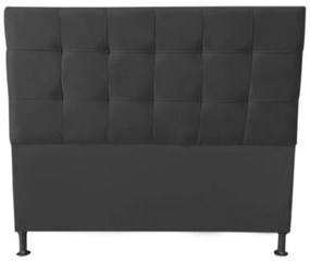 Cabeceira Cama Box Queen 160cm Maya Suede Preto - Sheep Estofados - Preto