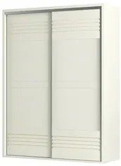 Guarda Roupa Solteiro 179cm 2 Portas de Correr 100% MDF TW601 Off Whit
