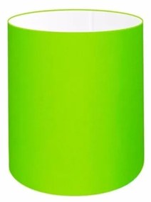 Cúpula em tecido cilíndrica abajur luminária cp-2009 13x15cm verde limão