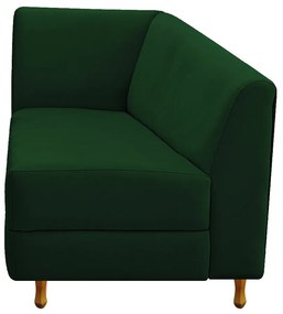 Recamier Valéria 140cm Lado Direito Suede Verde - ADJ Decor