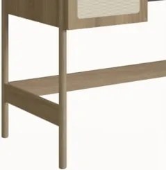 Mesa Escrivaninha Home Office Pés Madeira Arlo A10 Hanover - Mpozenato