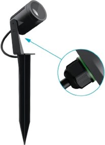 Espeto Led Preto 11,5W 2700K 36 Ip67 S.Ground 24V Pro