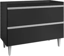 Balcão de Cozinha Para Pia 100cm Sem Tampo Julia Z34 Preto - Mpozenat