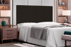 Painel Dubai Para Cama Box King 195 cm Corino S04 - D'Rossi - Marrom