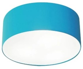 Plafon Para Quarto Cilíndrico SQ-3010 Cúpula Cor Azul Turquesa