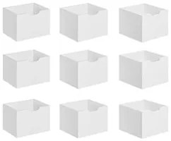Kit 9 Gavetas para Nicho Organizador Q01 Branco - Mpozenato