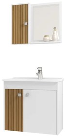 Conjunto Para Banheiro Munique Branco Ripado – Bechara Móveis