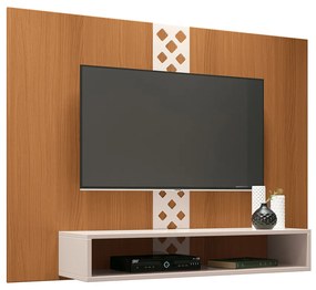 Painel Suspenso Decorativo Form TV até 47 Pol Cinamomo/Off White G26 - HB Móveis