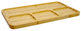 Bandeja Decorativa de Bambu para Petiscos Retangular 2x33x20 cm - D'Rossi