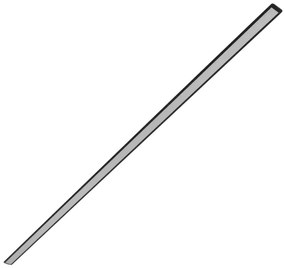 Perfil De Embutir Aluminio Para Fita Led 2M Stick Flat M - PRETO