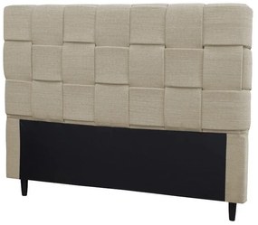 Cabeceira Cama Box Casal 140 cm Ravena Linho Bege - Simbal - Bege