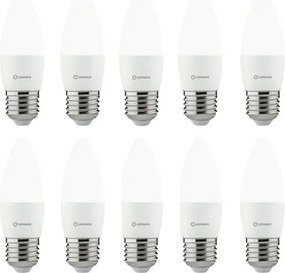 Kit 10 Lâmpadas Led Vela Fosca 3W 6500K