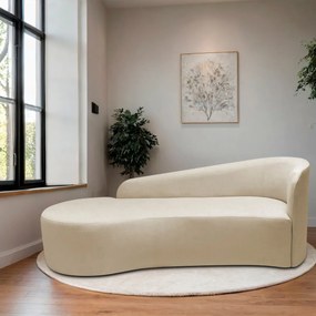 Divã Recamier Orgânico França 160cm Lado Esquerdo Bouclé - ADJ Decor