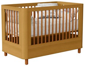 Berço Mini Cama Boom Slim com Pés Nordic - Savana Fosco