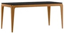 Mesa de Jantar Retangular 180cm 8 Lugares Yuma Ypê/Preto N02 - Mpozena