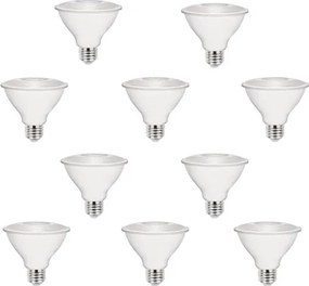 Kit 10 Lâmpadas Par30 Led 9w E27 940lm 25° 6500k