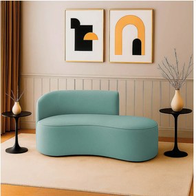 Sofá 2 Lugares Orgânico 140cm Morgan Veludo/Cotelê D03 - D'Rossi - Menta