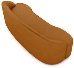Sofá 5 Lugares para Sala de Estar Living 300cm Theo D06 Sintético Cara