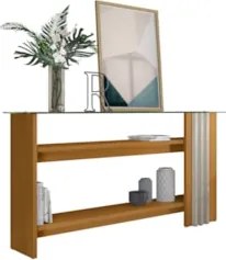Aparador de Sala Com Prateleiras 150cm Fire Z10 Off/Cinamomo - Mpozena