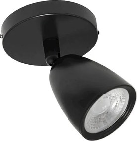 Spot Led De Sobrepor Abs Preto 7W 3000K Focus