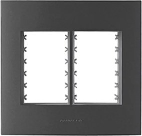 Placa Suporte 4X4 6 Modulos Grafite Inova Pro Class