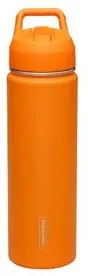 Garrafa Térmica Tramontina 650 ml Laranja com Canudo