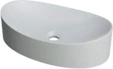 Cuba Pia Para Banheiro Oval Canoa 46cm Tânia C08 Cinza - Mpozenato