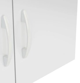 Armário De Parede Aéreo Lavanderia 2 Portas - Branco
