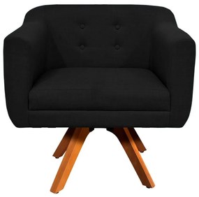 KIT 02 POLTRONAS GIRATORIA JULIA LINHO B - Preto A79