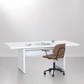 Mesa de Reunião Contemporânea Branca 2m