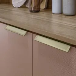 Armário de Cozinha Compacta 198cm Aurea D02 Amêndola/Marsala - Mpozena