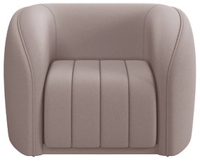 Poltrona Decorativa Sala de Estar Adam Veludo Rosê G45 - Gran Belo