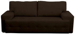 Sofá 3 Lugares Sala de Estar Roma 230 cm Couro Marrom G58 - Gran Belo