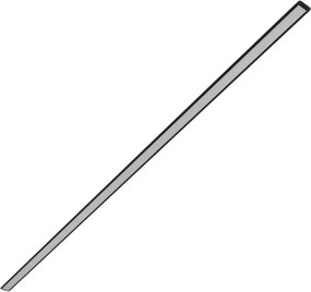 Perfil De Embutir Aluminio Para Fita Led 1M Stick Flat M - PRETO
