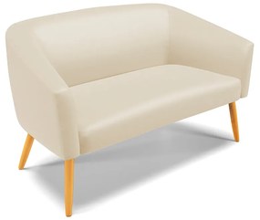 Namoradeira e 2 Poltronas Giratória MA30 Stella Sintético D03 - D'Rossi - Bege