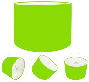 Cúpula abajur cilíndrica cp-8020 Ø45x21cm verde limão