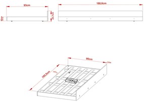Cama auxiliar MDP CM8008 Amendoa G69 - Gran Belo