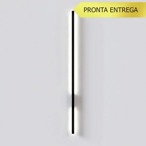 Arandela Vertical Long Slim 02X05X98Cm Led 15W 3000K - Qimporta Ar2522 (PRETO)