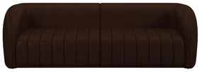 Sofá Decorativo Sala de Estar 292cm Adam 4 Lugares PU Marrom G45 - Gran Belo