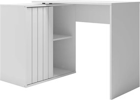 Escrivaninha Mesa Computador 140cm Tamires Branco Fosco C01 - D'Rossi