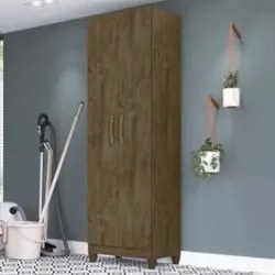 Armário Organizador Multiuso Íris 2 Portas Castanho Wood - Moval